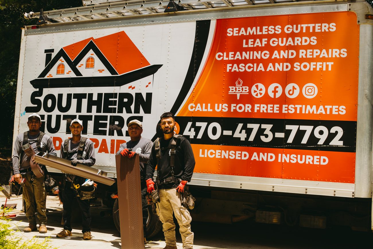 The Southern Gutters and Repairs crew at work